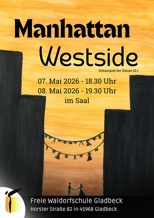 Plakat Manhattan Westside Schauspiel der Klasse 10.1
